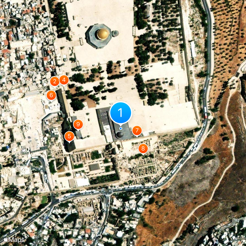 Mosquée Al-Aqsa Carte