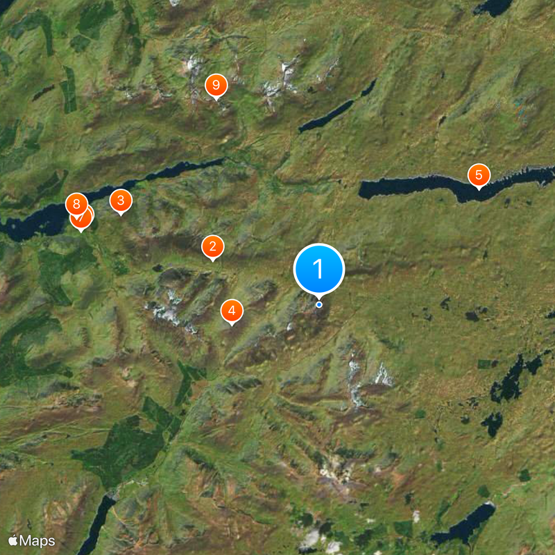 Buachaille Etive Mòr Map