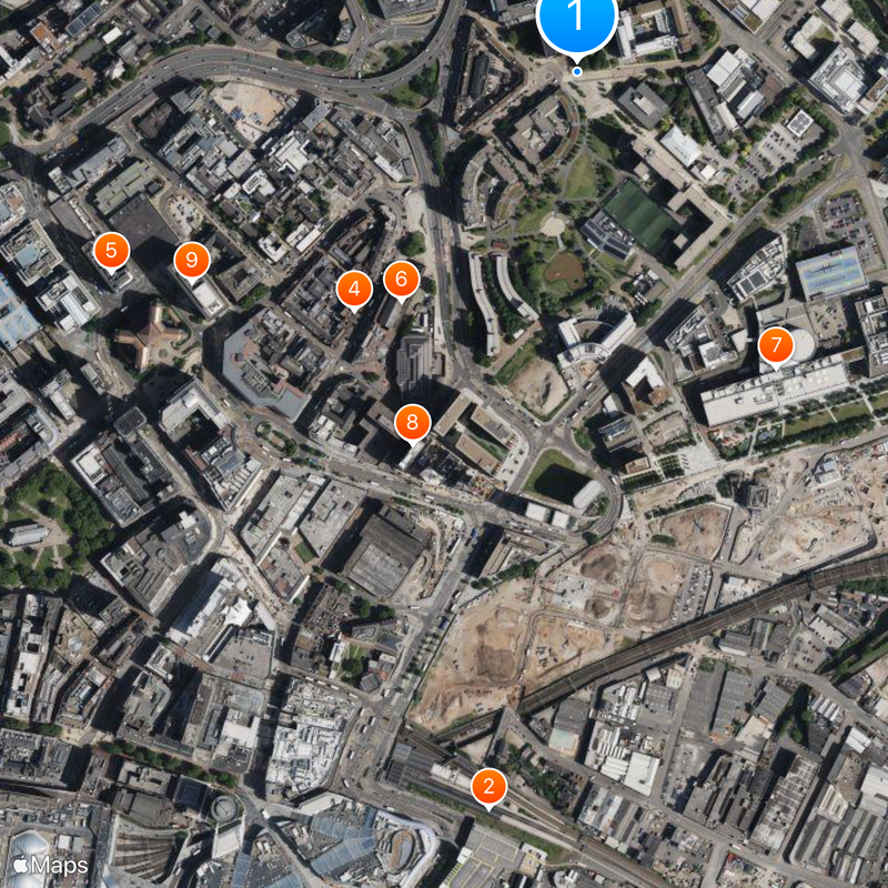 Aston University Map