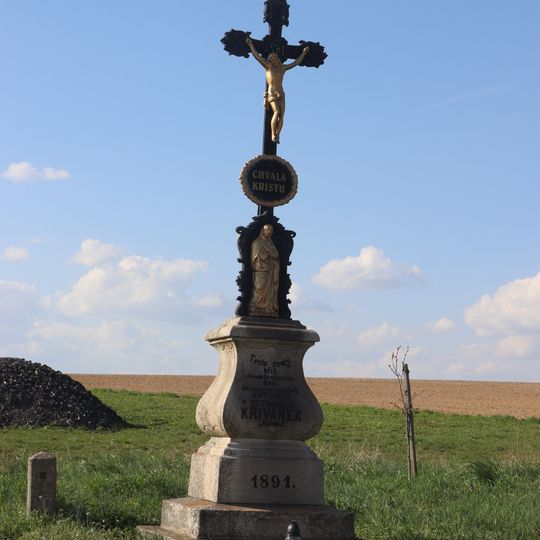 Kříž na severním okraji Hornic