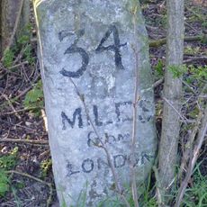 Milestone On Roadside At Grid Reference Tl 2342 2926
