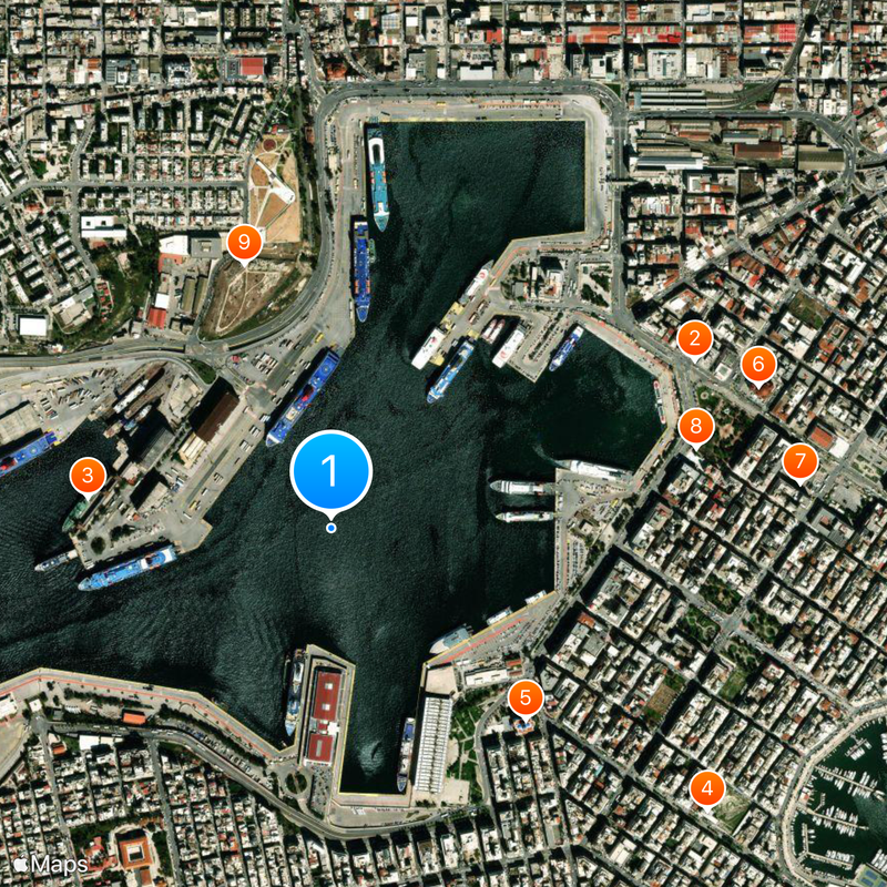 Port of Piraeus Map