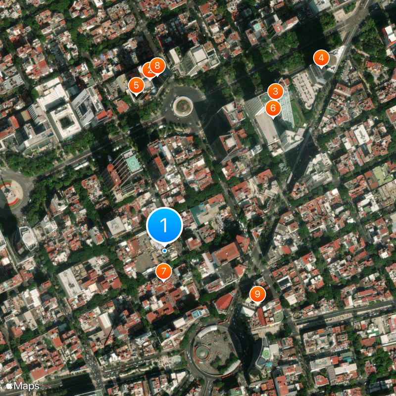 Zona Rosa Map