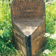 Mile post half a mile south of The New Inn at NGR 161 541