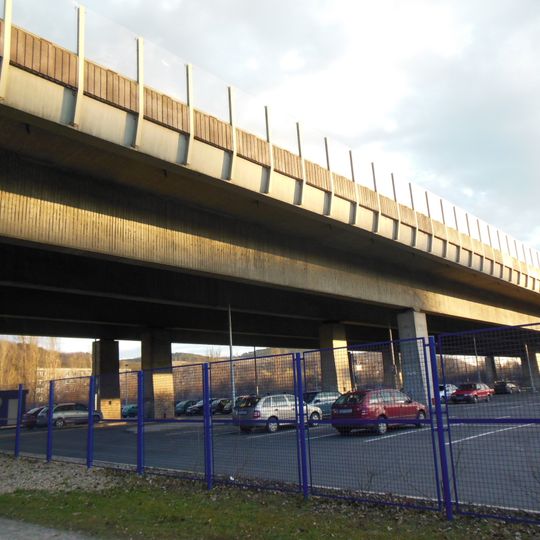 Highway bridge over the Litavka in Beroun