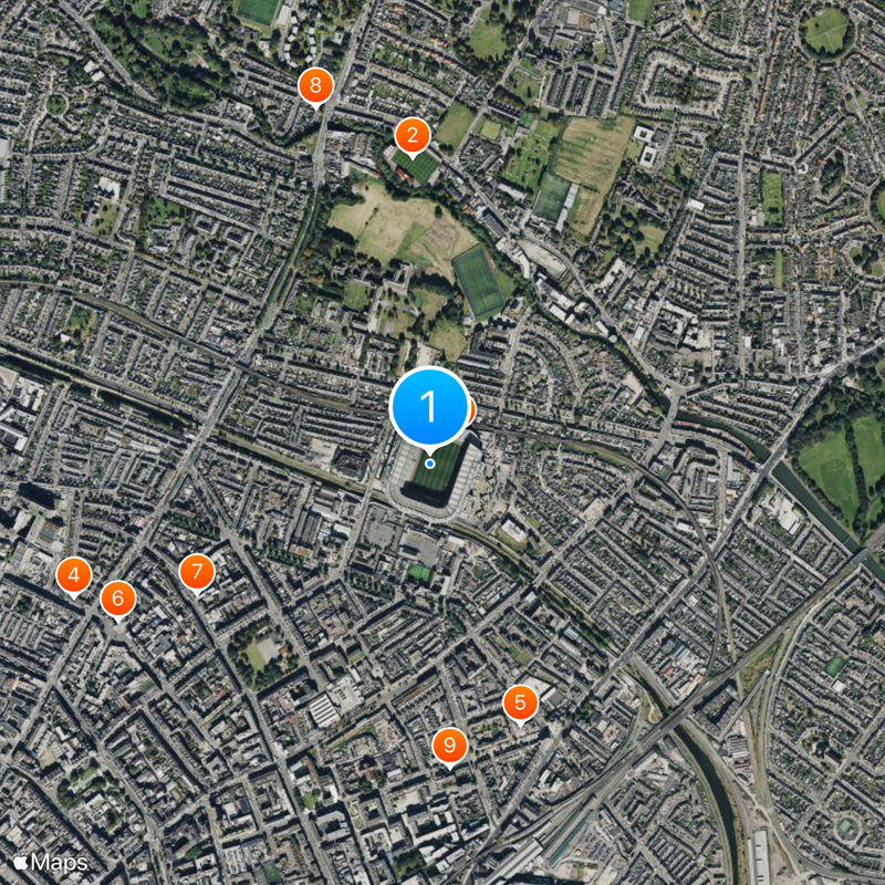 Croke Park Mapa