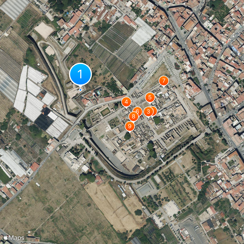 Villa of the Papyri Map