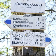 Rozcestník Němčická hájovna