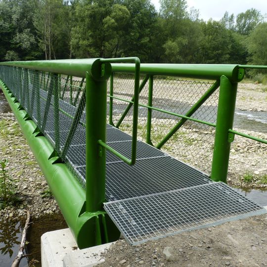 Lávka přes Morávku u Nižních Lhot