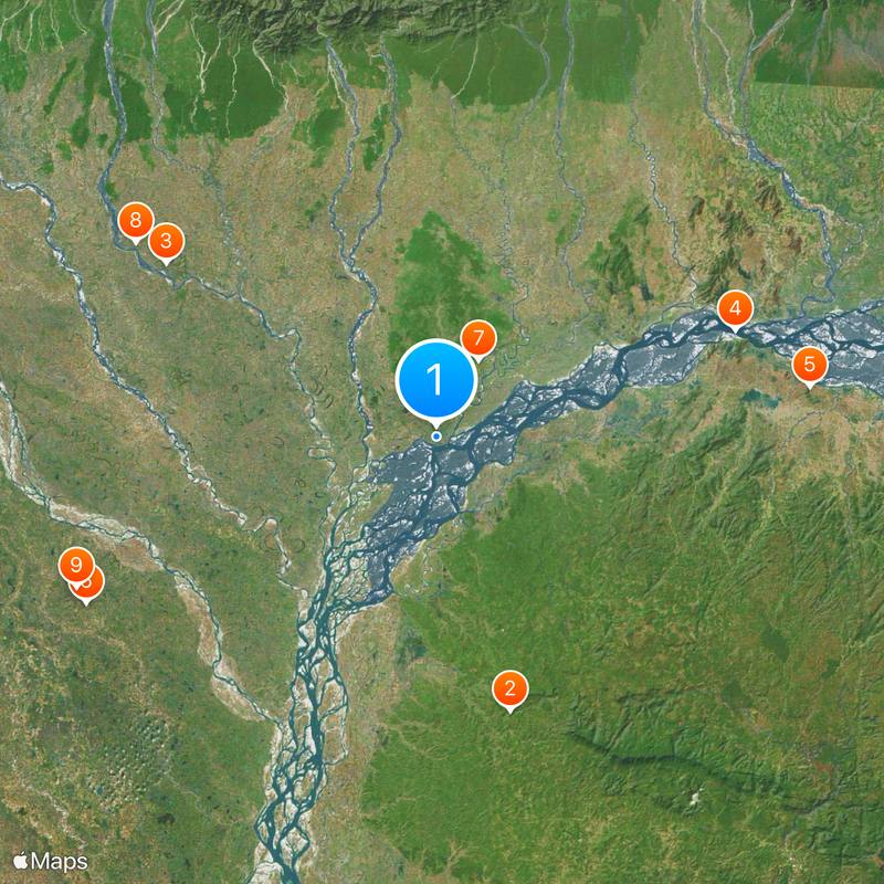 Dhubri-Phulbari bridge Mapa