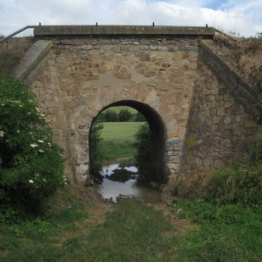 Železniční most východně od Podlešína v lokalitě U rybníčka