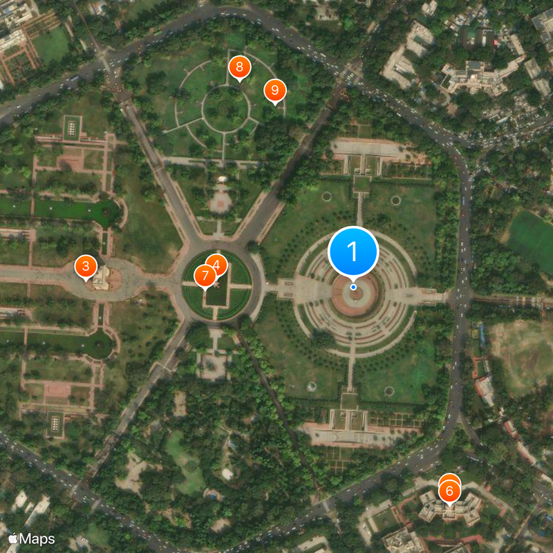 National War Memorial Mapa