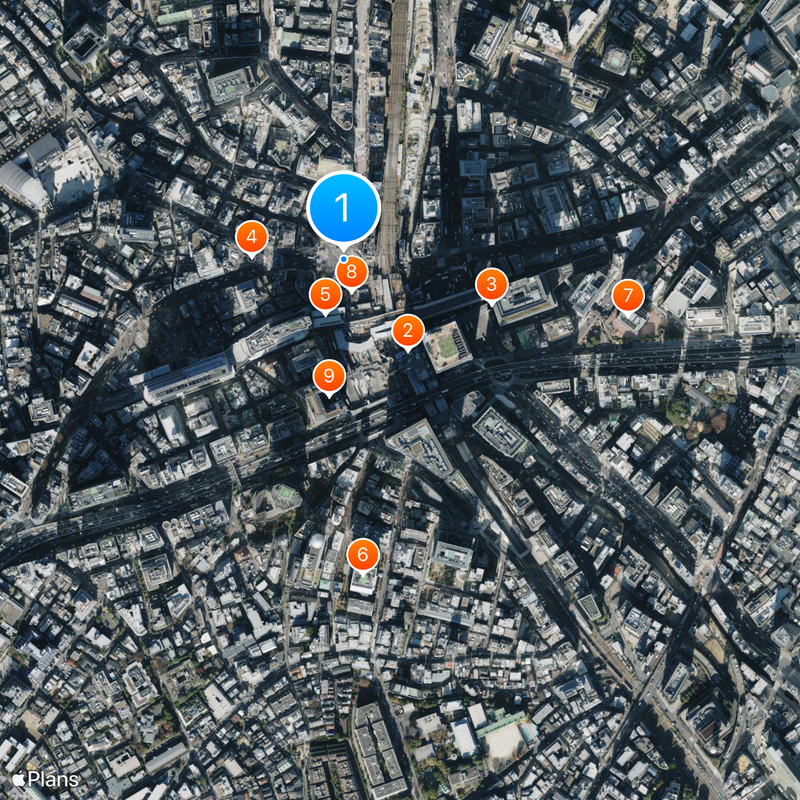 Cruce de Shibuya Mapa