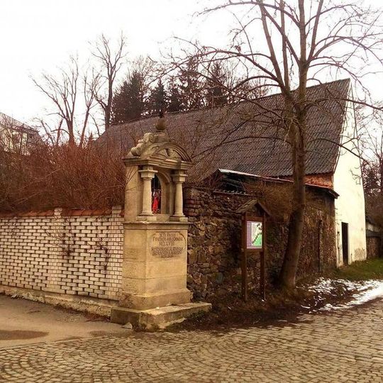 1. zastavení na křížové cestě v Jindřichově Hradci