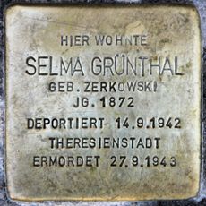 Stolperstein en memoria de Selma Grünthal