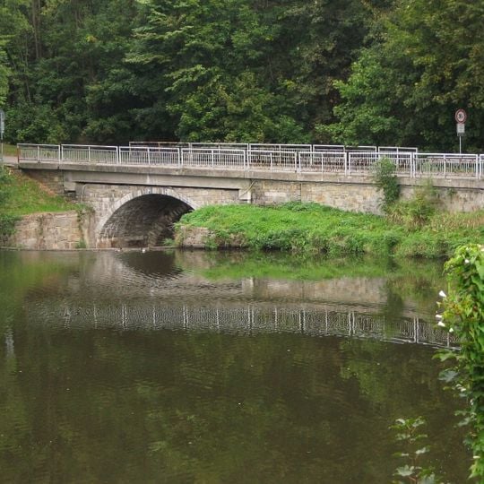Stone bridge over the Kamenice in Kamenice nad Lipou