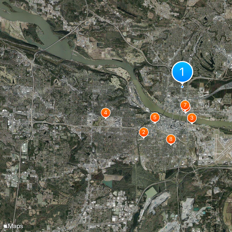 North Little Rock Karte