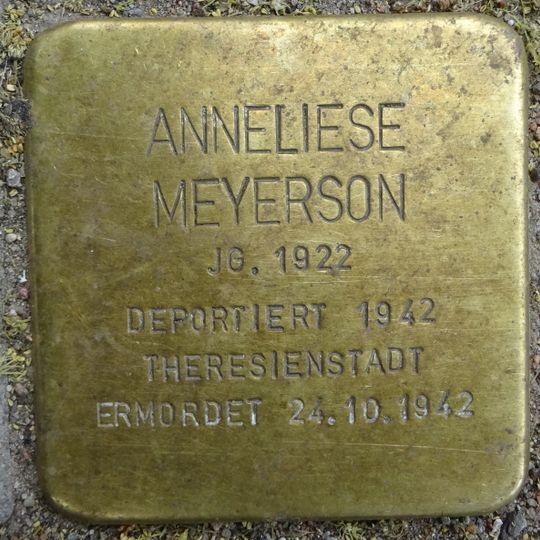Stolperstein dedicated to Anneliese Meyerson