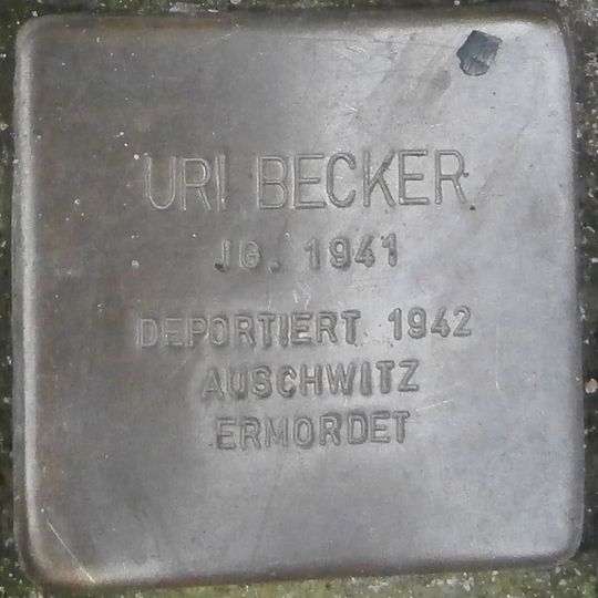 Stolperstein em memória de Uri Becker