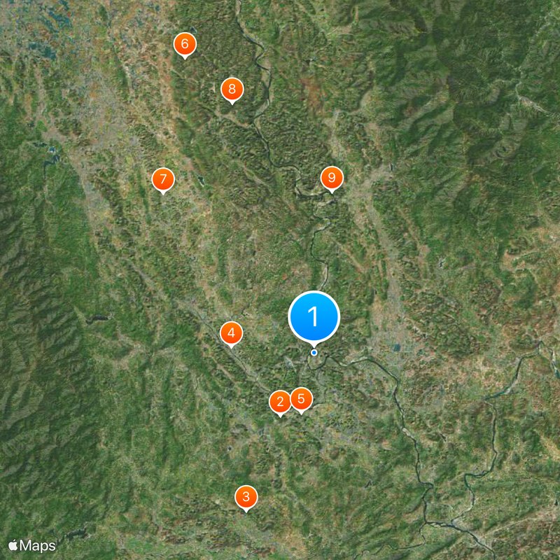 Contea di Yangshuo Mappa