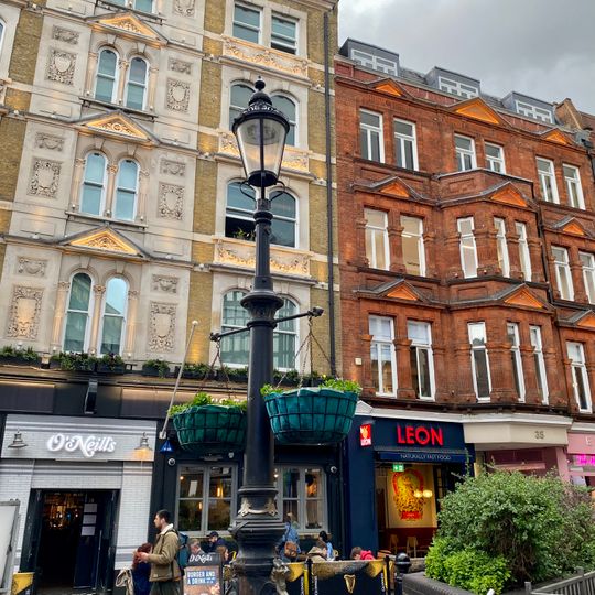 Ventilation Standard And Bollards At Junction With Carnaby Street Approach