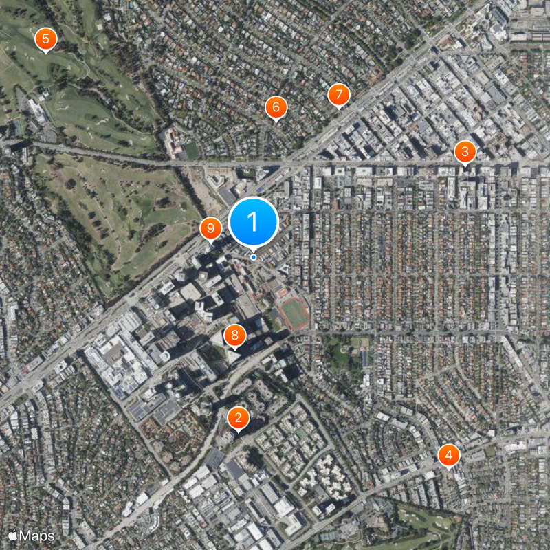 Beverly Hills High School Map