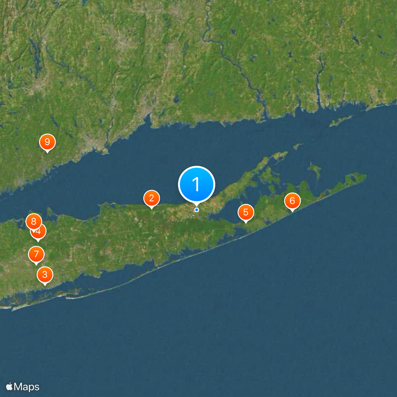 Comté de Suffolk Carte