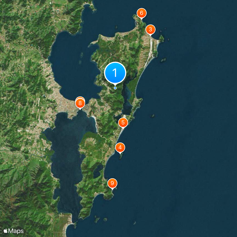 Isla Santa Catarina Mapa