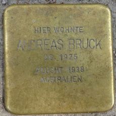 Stolperstein dedicated to Andreas Bruck