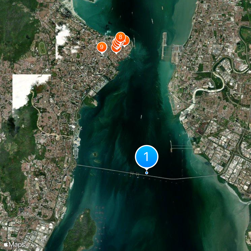 Penang Bridge Mappa