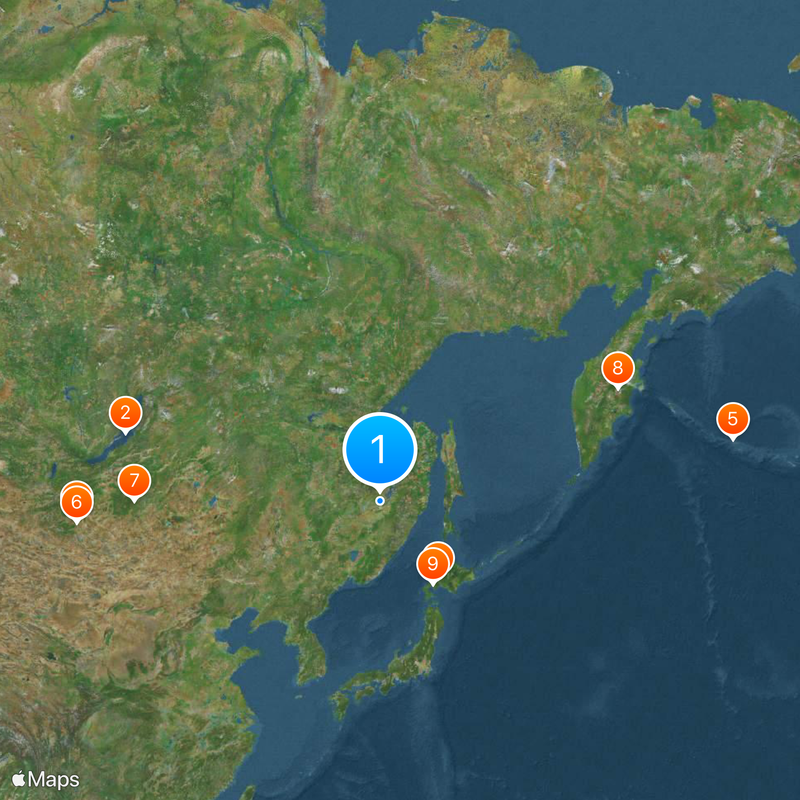 Distrito federal del Lejano Oriente Mapa