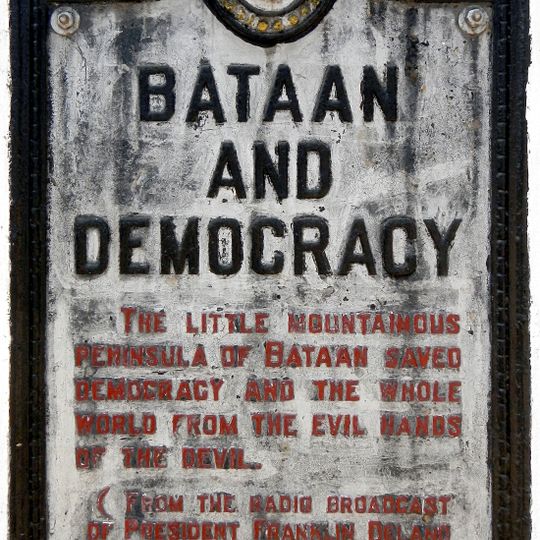 Bataan and Democracy historical marker