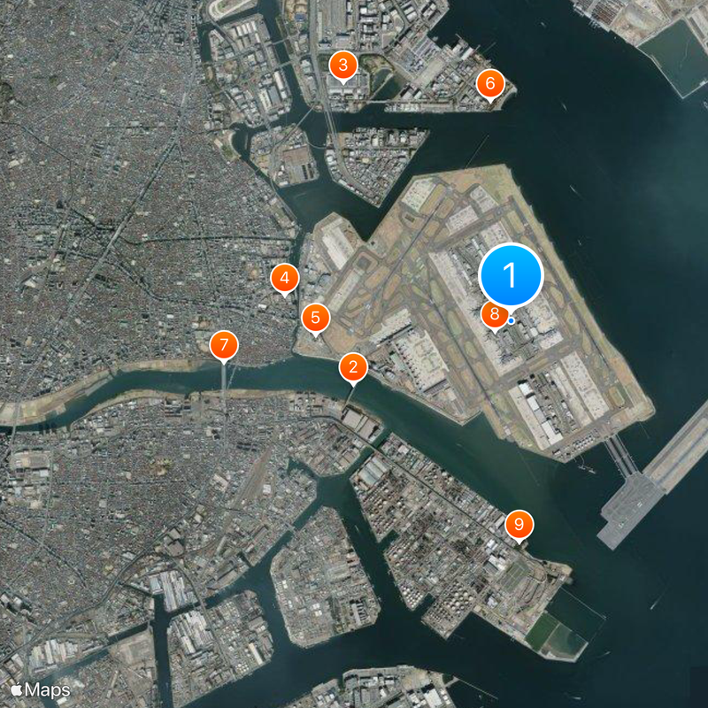 Haneda Airport Terminal 1·2 Station Map