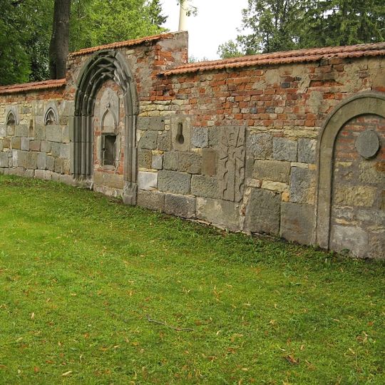 Enclosure wall of the Church of Saint John the Baptist in Damníkov