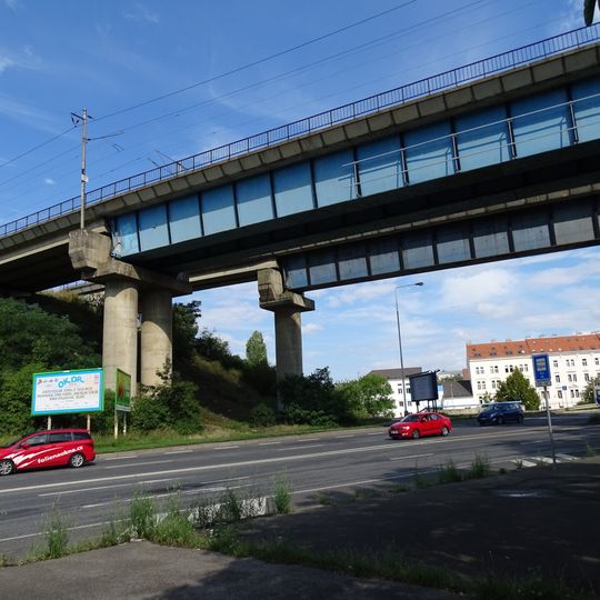 Railway bridges over Čuprova street