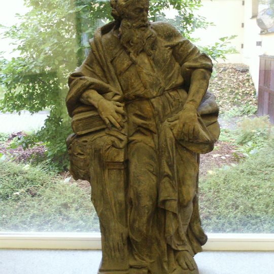 Socha svatého Bartoloměje na dvoře ministerstva spravedlnosti