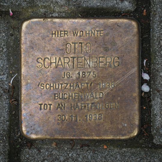 Stolperstein en memoria de Otto Schartenberg