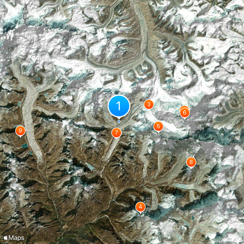 Gorak Shep Map