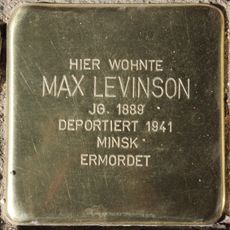 Stolperstein dedicated to Max Levinson