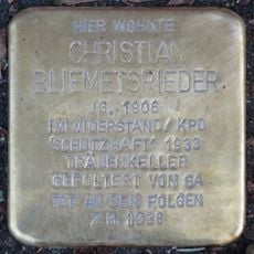 Stolperstein à la mémoire de Christian Bliemetsrieder