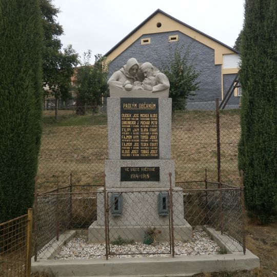 World War I memorial in Trhonice