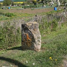 Milestone, Montacute Road, beside allotment gardens, N of St Michael's Hill