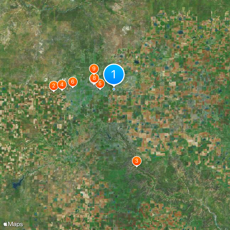 The Big Texan Steak Ranch Map
