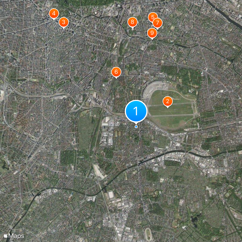 Arrondissement de Tempelhof-Schöneberg Carte