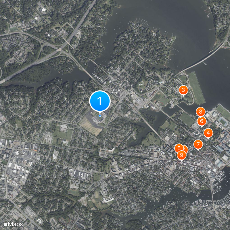 Navy–Marine Corps Memorial Stadium Kaart