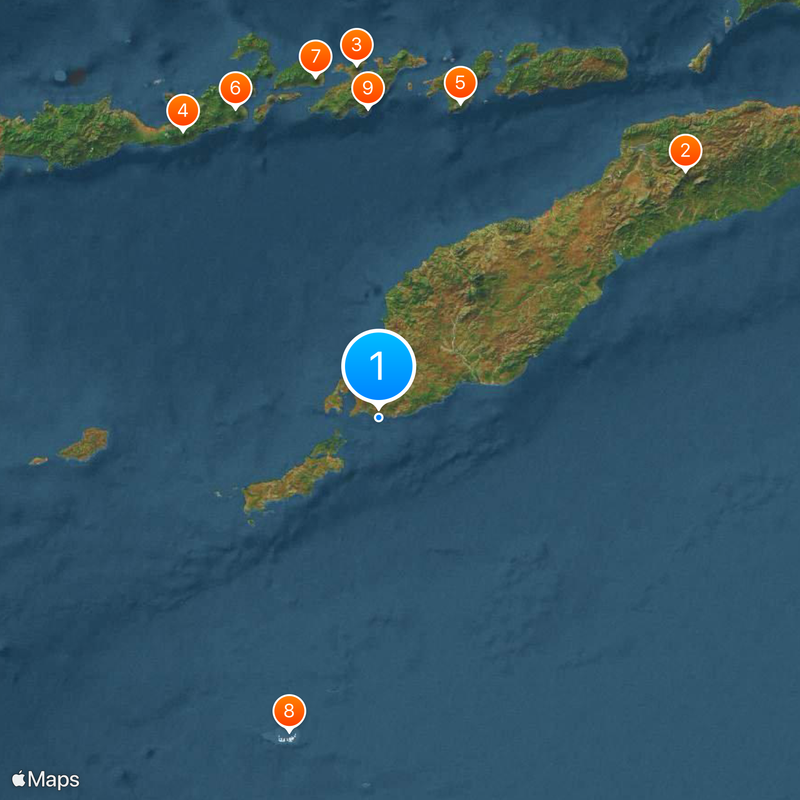 Timor occidental Carte