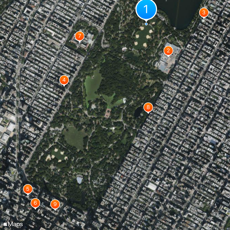 Central Park Map