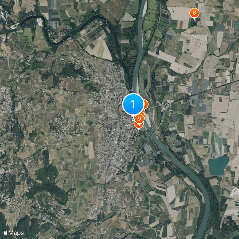 Pont-Saint-Esprit Carte