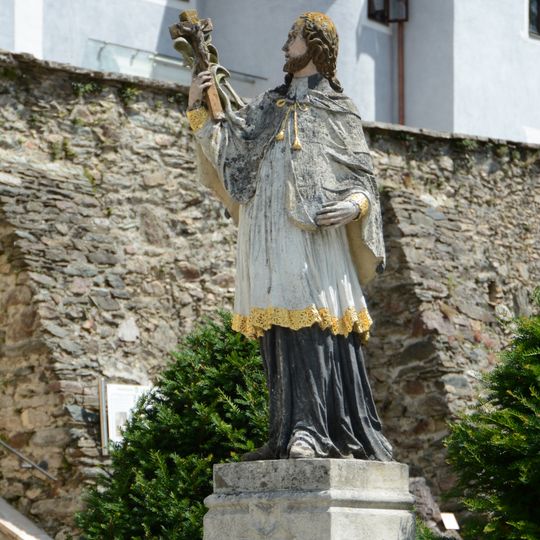 Figurenbildstock hl. Johannes Nepomuk und Brunnen