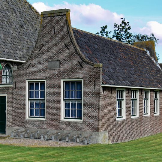 Dorpsschoolgebouw, bijgebouw van de Nederlands-hervormde kerk